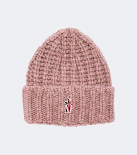 Gorro en mezcla de alpaca con logo - Moncler Grenoble - Modalova