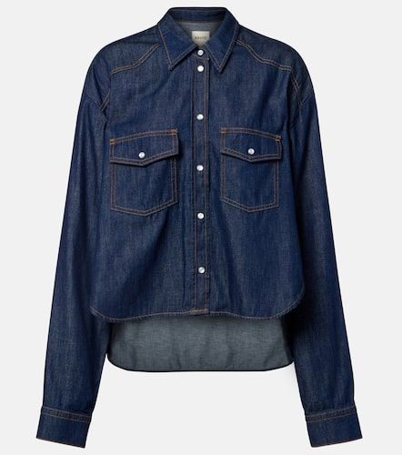 Grenon asymmetric denim shirt - Khaite - Modalova
