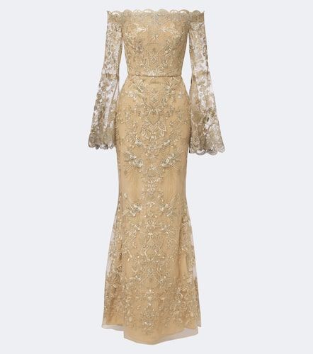 Vestido de fiesta de encaje - Elie Saab - Modalova