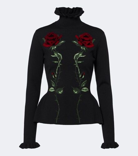 Bestickter Pullover aus Schurwolle - Blumarine - Modalova