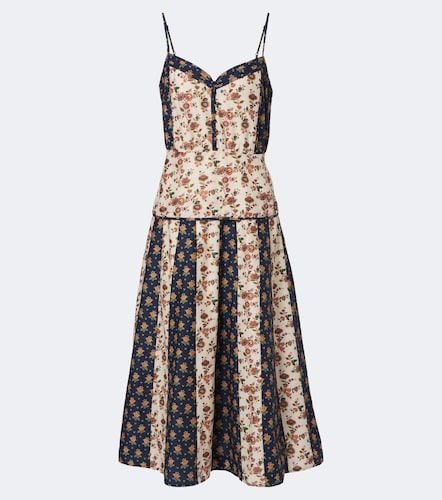 Abito midi in cotone e seta - Polo Ralph Lauren - Modalova