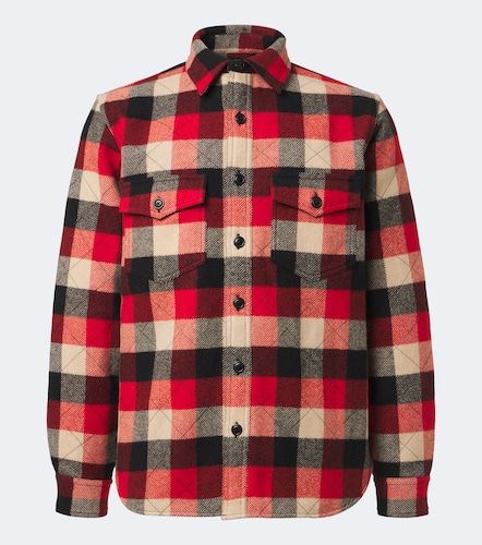 Padded plaid wool twill overshirt - RRL - Modalova