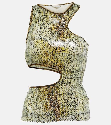 Tank top con cut-out e paillettes - Stella McCartney - Modalova