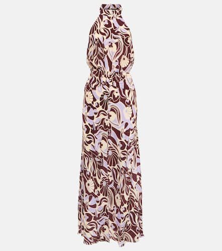 Kendra printed halterneck silk dress - Rixo - Modalova