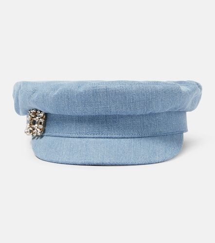 Gorra plana Broche Vivier de denim - Roger Vivier - Modalova