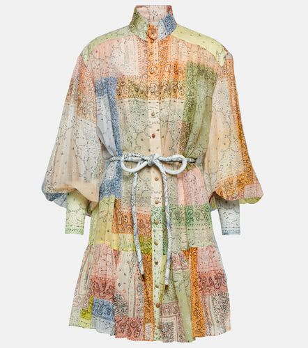 Matchmaker bandana cotton and silk minidress - Zimmermann - Modalova