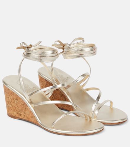 Lithi leather wedge sandals - Ancient Greek Sandals - Modalova