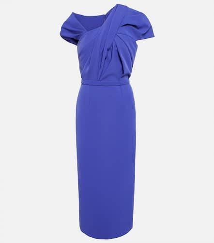 Gathered crÃªpe midi dress - Safiyaa - Modalova