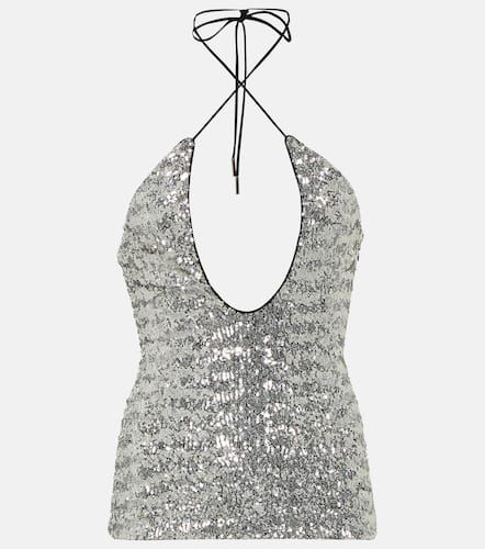 Top Alix en tulle à sequins - The Attico - Modalova