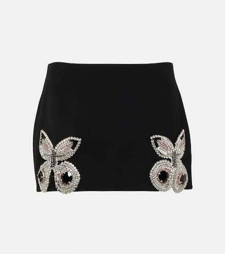 Area Embellished wool miniskirt - Area - Modalova