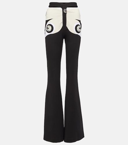 Pantaloni flared Butterfly con cristalli - Area - Modalova
