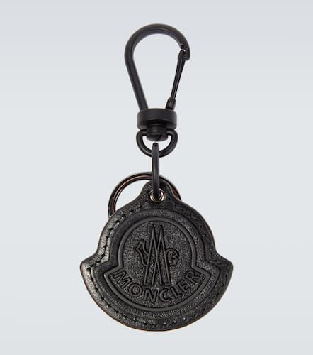 Moncler Logo leather keychain - Moncler - Modalova