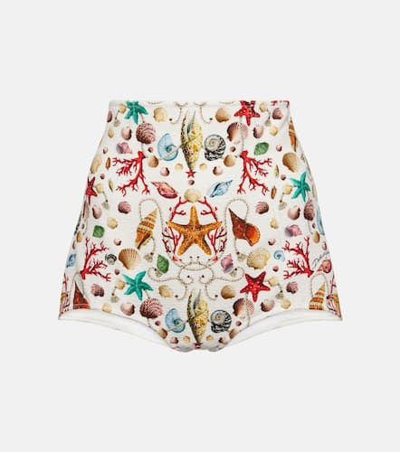 Bedruckte High-Rise Shorts Capri - Dolce&Gabbana - Modalova