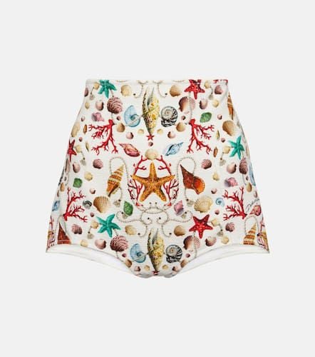 Shorts Capri de tiro alto estampados - Dolce&Gabbana - Modalova