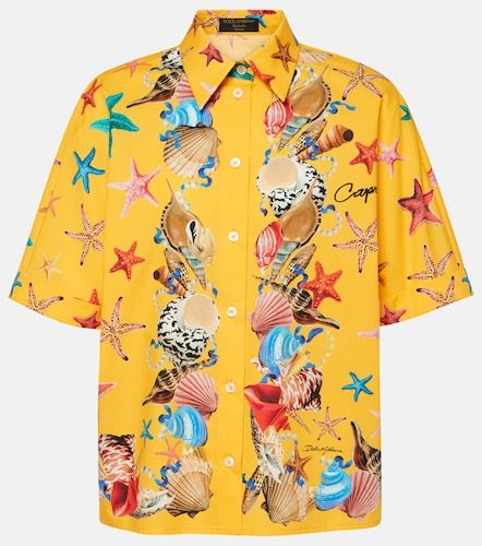 Camicia Capri in cotone con stampa - Dolce&Gabbana - Modalova