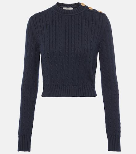 ChloÃ© Cropped cable-knit cotton sweater - Chloe - Modalova