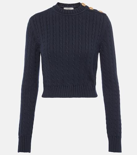 Chloé Cropped cable-knit cotton sweater - Chloe - Modalova