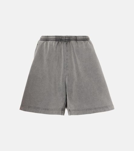 Shorts de algodón de tiro medio - Acne Studios - Modalova