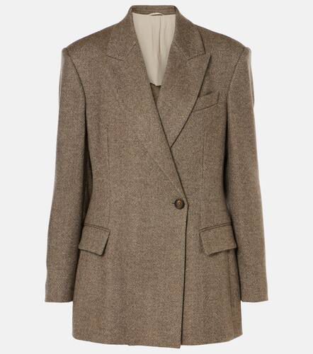 Blazer in misto lana - Brunello Cucinelli - Modalova