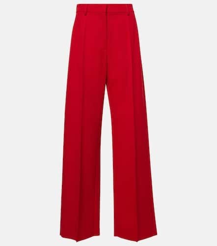 Virgin wool grisaille wide-leg pants - Valentino - Modalova