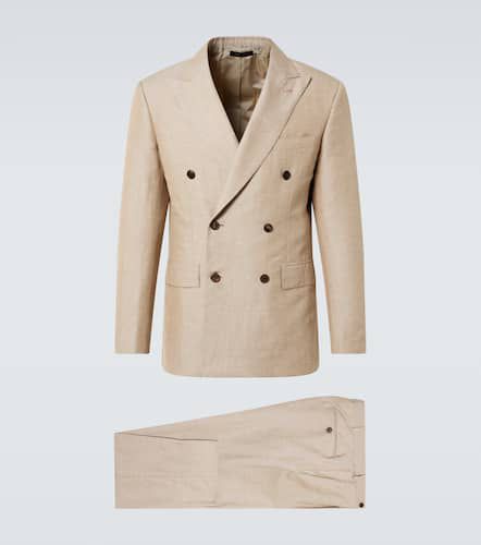 Double-breasted wool, linen, and silk suit - Brioni - Modalova