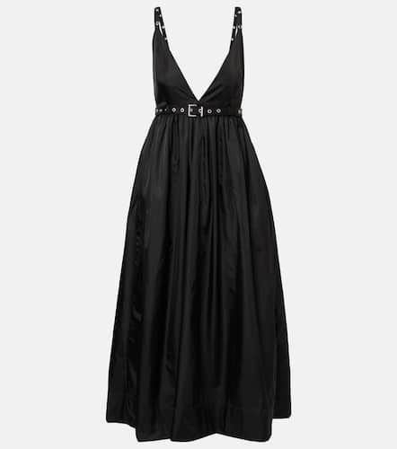 Ganni Belted duchesse midi dress - Ganni - Modalova