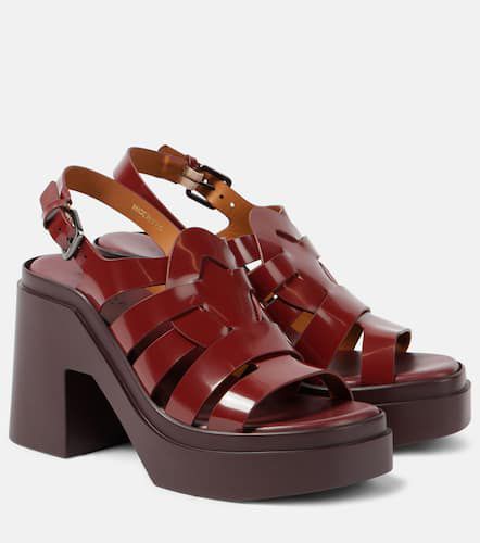 Nindy leather platform sandals - Clergerie - Modalova