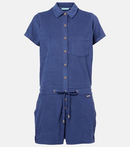 Border cotton-blend playsuit - Melissa Odabash - Modalova