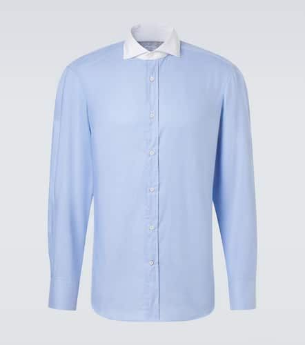 Camicia in popeline di cotone - Brunello Cucinelli - Modalova
