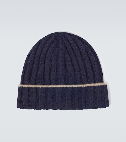 Ribbed-knit cashmere beanie - Brunello Cucinelli - Modalova