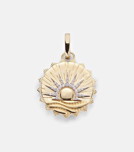 New Beginnings - Internal Compass 18kt pendant with diamonds - FoundRae - Modalova