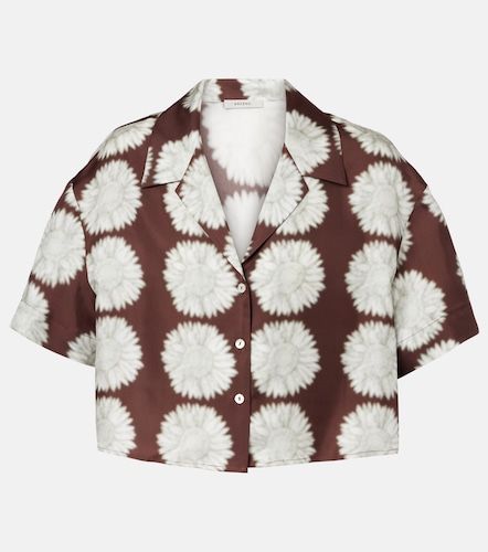 Camicia cropped Lincoln in twill di seta - Asceno - Modalova