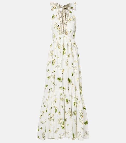 Maxikleid Botanical Utopia aus Baumwolle - Camilla - Modalova