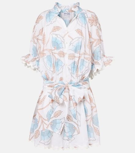 Vestido camisero de algodón estampado - Juliet Dunn - Modalova