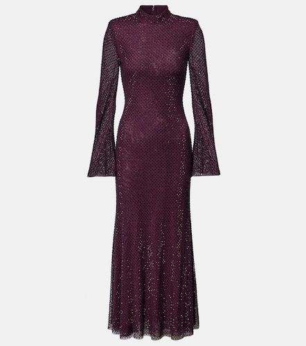 Rhinestone mesh maxi dress - Self-Portrait - Modalova
