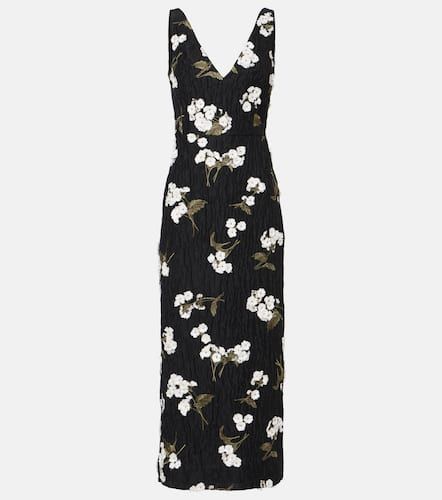 Floral embellished jacquard cocktail dress - Erdem - Modalova