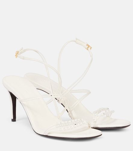 Loop 75 embellished leather sandals - Khaite - Modalova