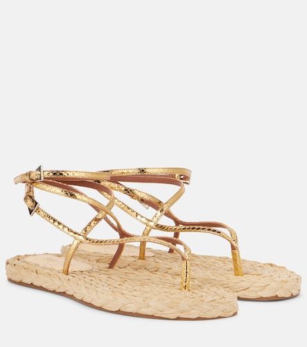 Hydra metallic leather thong sandals - Paris Texas - Modalova