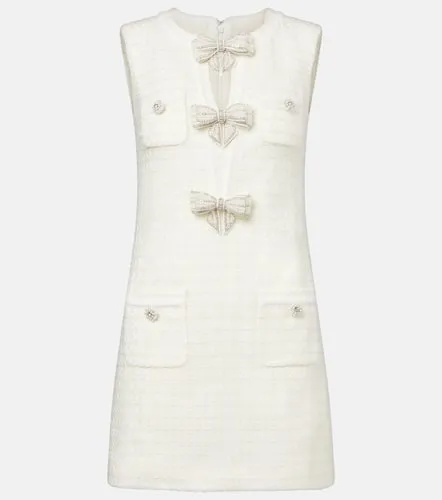 Bow-detail boucle minidress - Self-Portrait - Modalova