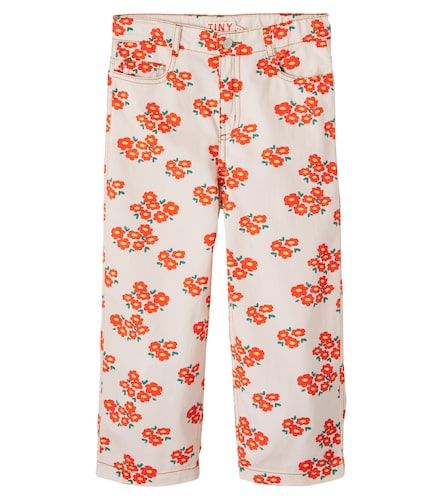 Jeans rectos Blossoms de sarga - Tinycottons - Modalova