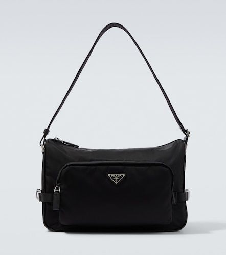 Large leather-trimmed shoulder bag - Prada - Modalova