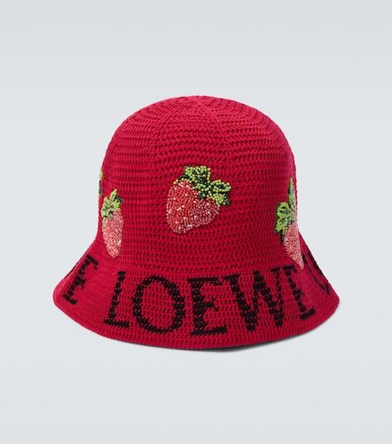 Loewe Strawberry beaded bucket hat - Loewe - Modalova