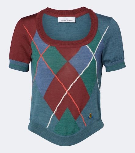 Argyle wool and cotton sweater - Vivienne Westwood - Modalova