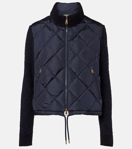 Cárdigan con paneles de plumas - Moncler - Modalova