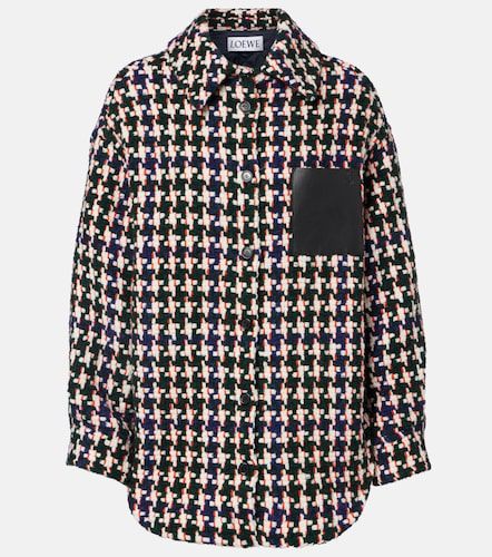 Loewe Giacca camicia con pelle - Loewe - Modalova