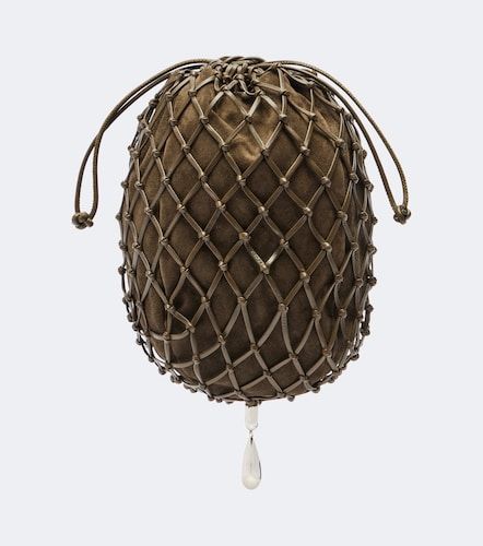 Pouch Macramé Small aus Leder - Savette - Modalova