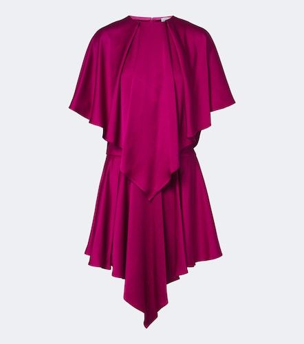 Abito corto in raso con cappa - Stella McCartney - Modalova