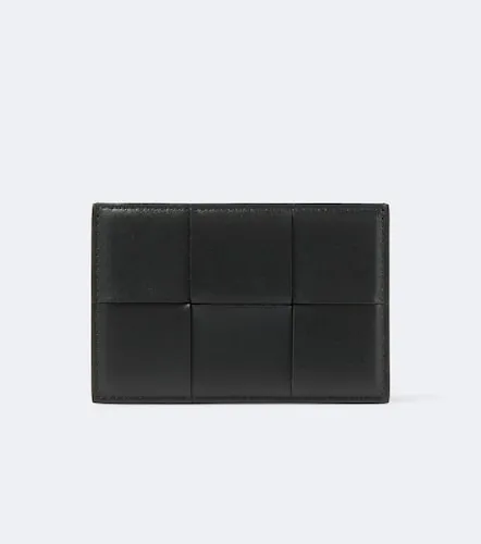 Cassette Intreccio leather card holder - Bottega Veneta - Modalova