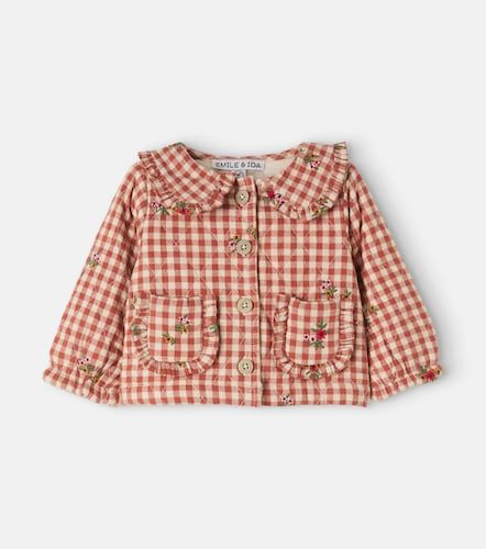 Bebé - chaqueta de algodón a cuadros bordada - Emile et Ida - Modalova