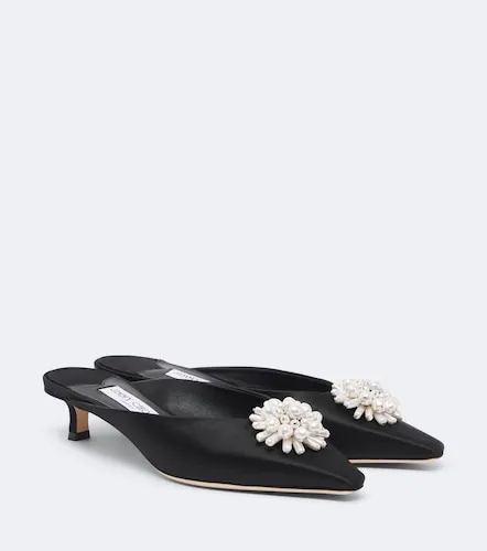 Ines embellished satin mules - Jimmy Choo - Modalova